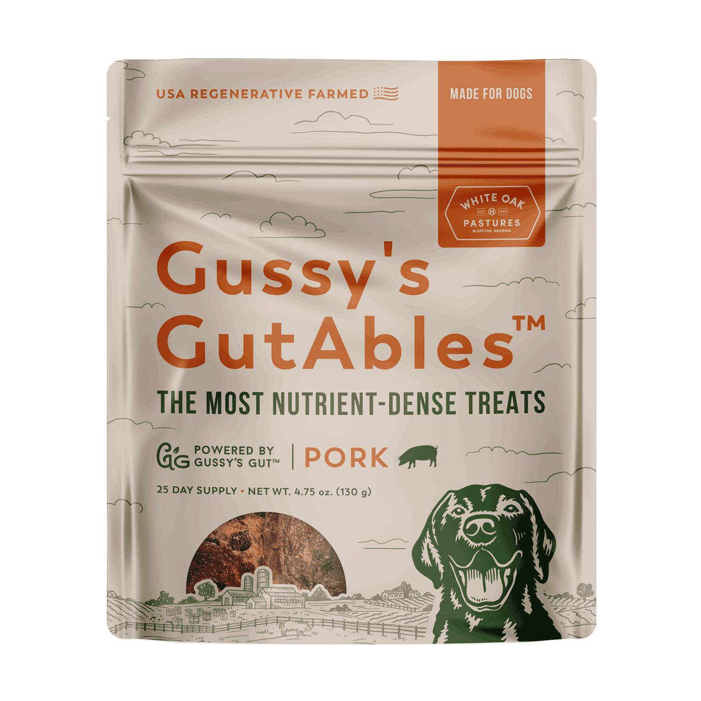 Gussy's GutAbles@ Treats (White Oak Pastures Pork)