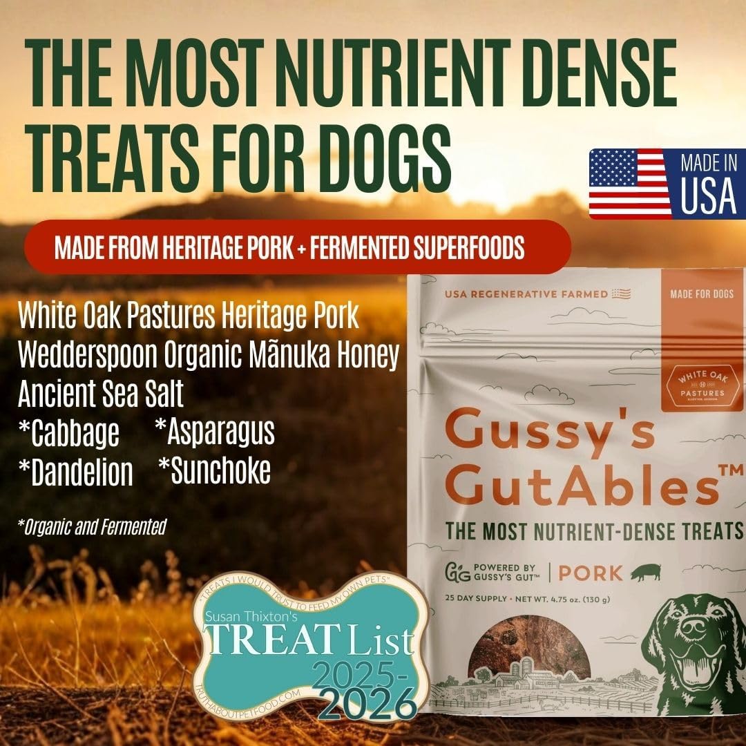 Gussy's GutAbles@ Treats (White Oak Pastures Pork)
