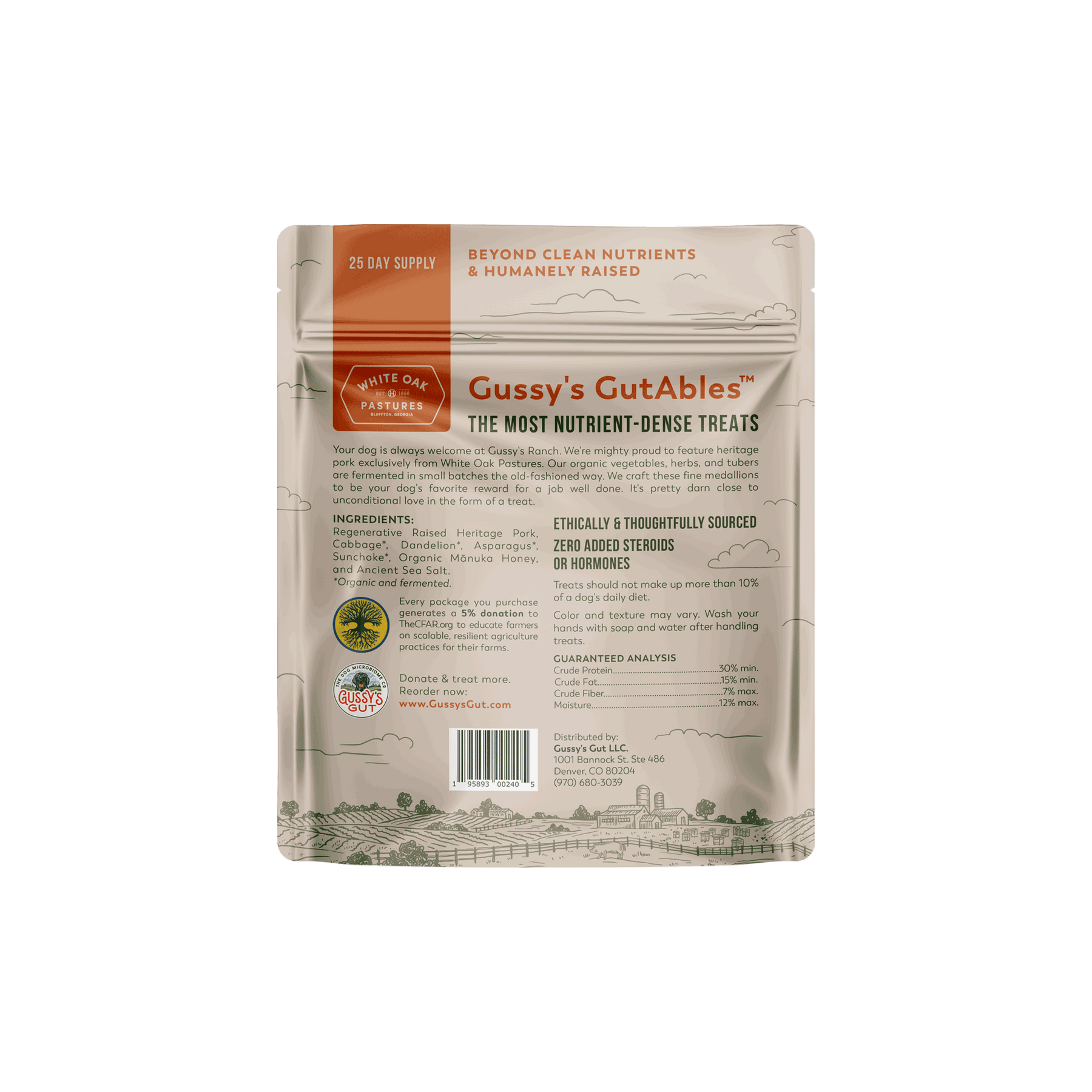 Gussy's GutAbles@ Treats (White Oak Pastures Pork)